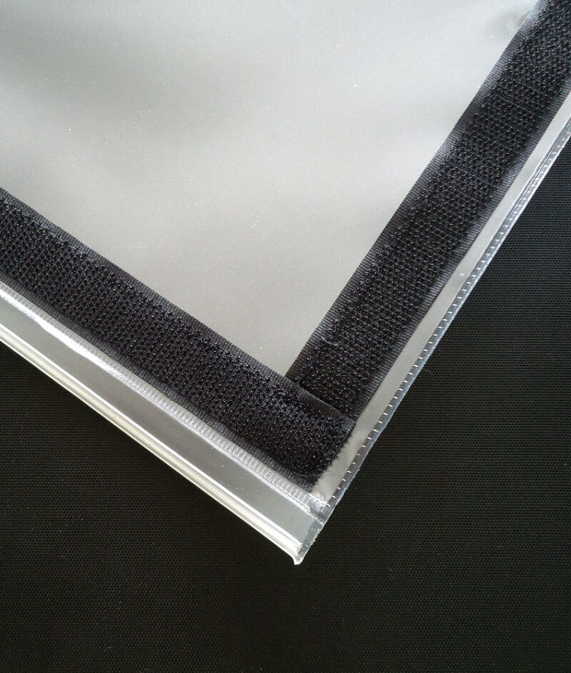 Transparent acrylic sheet. PVC Sleeve for Printed Flex