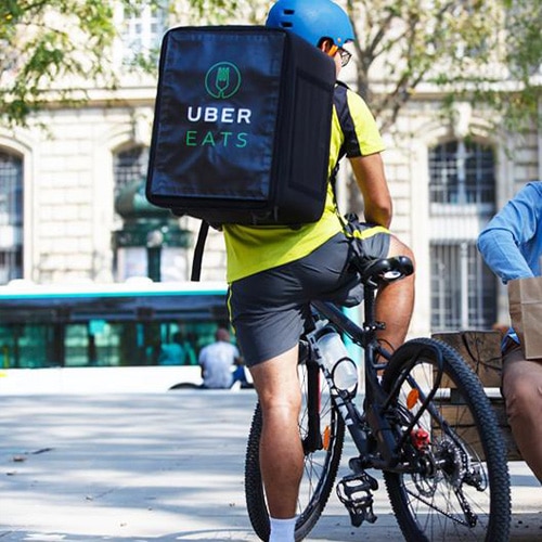 D!Bag 33 insulated delivery bag for Uber Eats bicycle courier