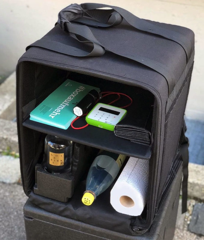 D!Bag 33 sac de livraison isotherme pour coursier à vélo Uber Eats