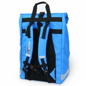 Rolltop backpack - Messenger bag - sac de livraison Sac à dos pour coursier à vélo - bleu clair