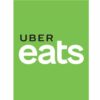 Digital printing on PVC. Uber Eats logo. Uber Eats Bag