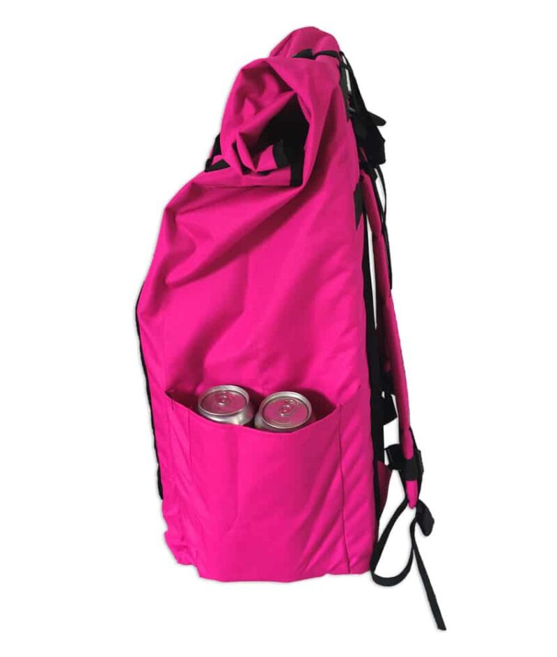 Rolltop backpack - Messenger bag - sac de livraison Sac à dos pour coursier à vélo - rose