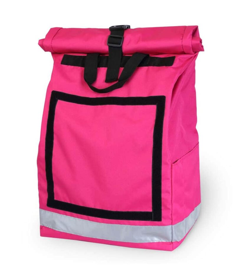 Rolltop backpack - Messenger bag - sac de livraison Sac à dos pour coursier à vélo - rose