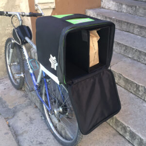 ProdelBags Miles Agility delivery box for bicycle couriers. Insulated delivery bag 39 liters