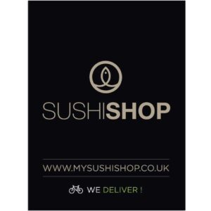 Digital printing on PVC. Sushi Shop logo. Sushi Shop Bag