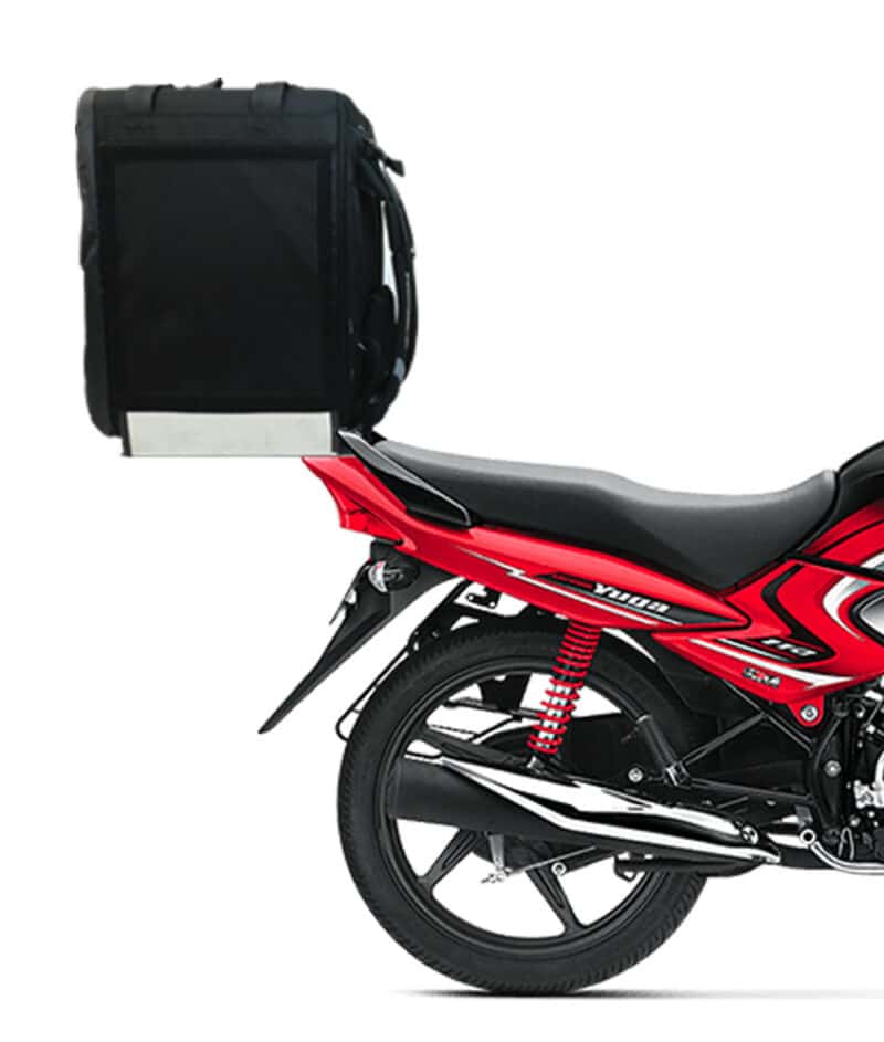 Delivery Box For motorcycle or bicycle. Stainless steel rack