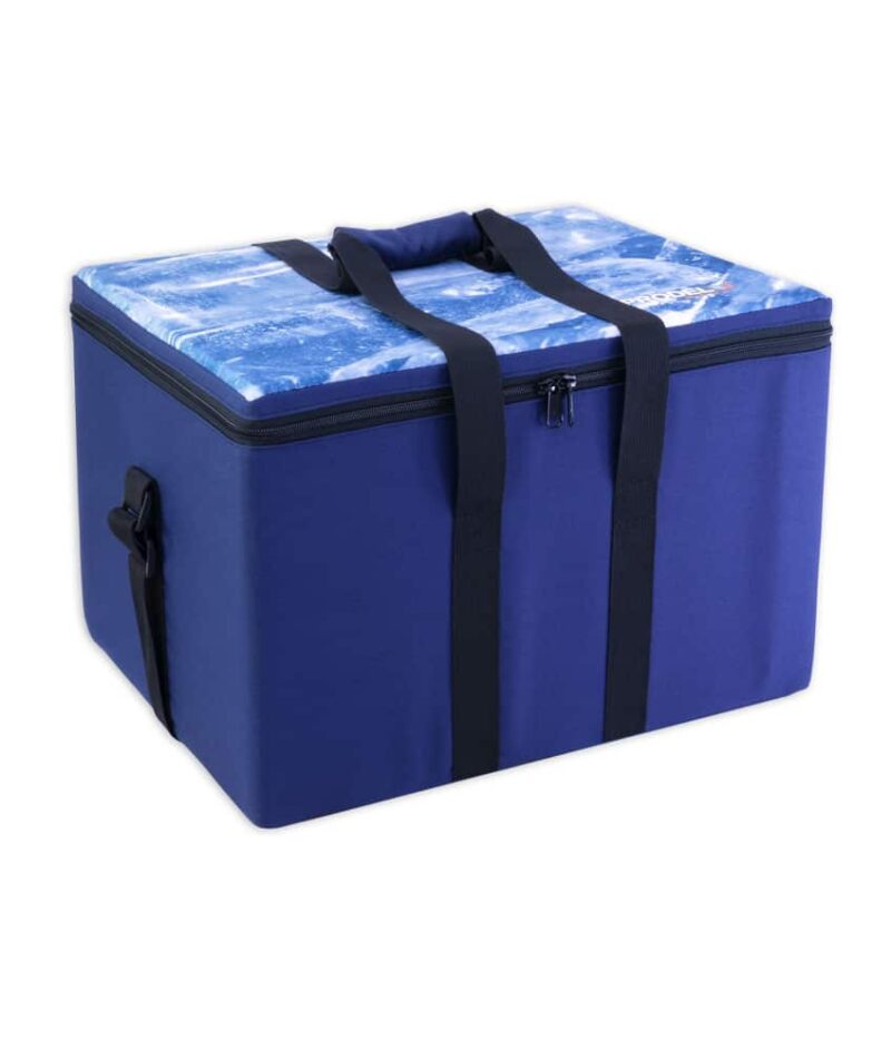 An extraordinary design that keeps the frozen foods cold for up to 4 hours! This food cooler box has thick layers of insulation and a liquid gel can be added to give additional coolness to the product inside. Up to 10 hours cooling