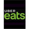 Digital printing on PVC. Uber Eats logo. Uber Eats Bag