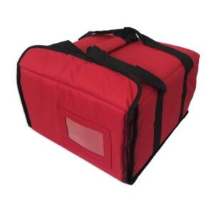 Prodelbags red insulated delivery bag for pizza delivery 33cm, 40cm, 50cm.