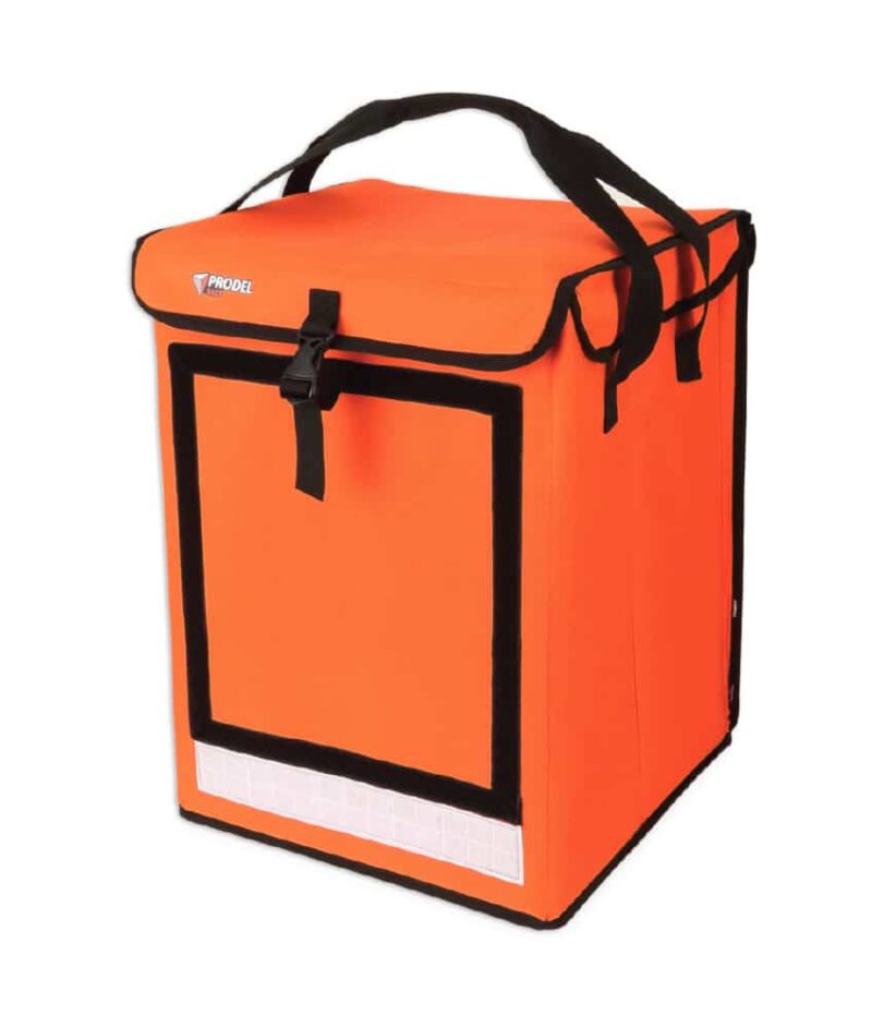 Foldable Insulated Backpack Prodel Swift LT Plus Orange – 353545. thermal delivery bag for bicycle courier Uber Eats, Deliveroo, Just Eat, Globo