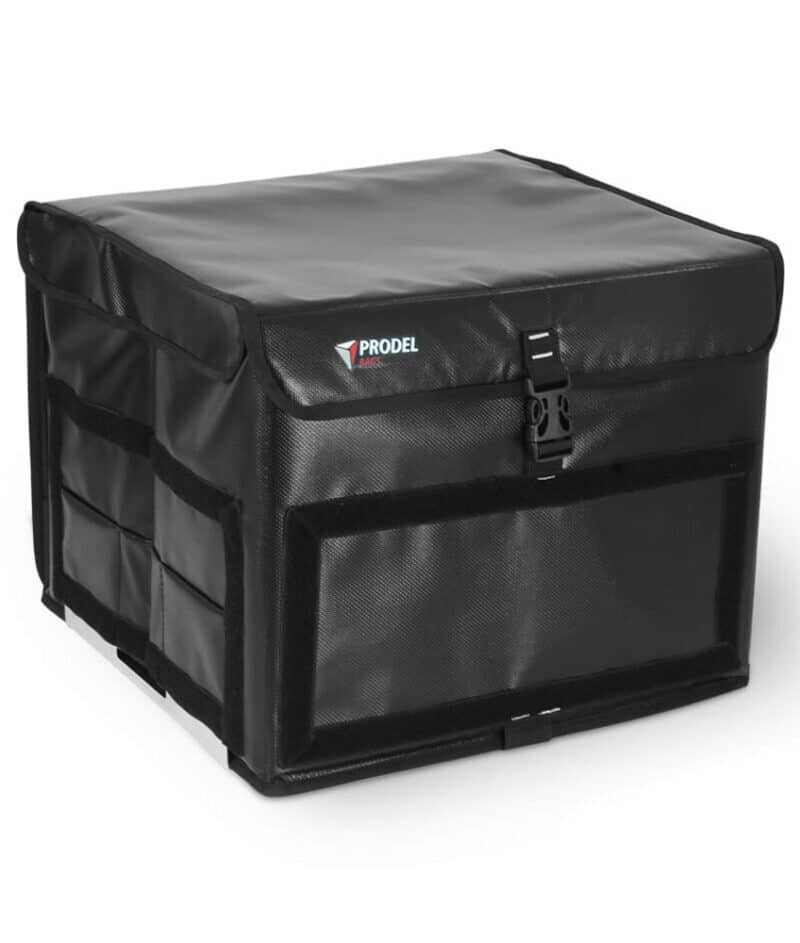 ProdelBags Swift Tarmac delivery box for bicycle couriers. Insulated delivery bag 48 liters